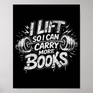Fahrstuhl kann mehr Bücher tragen Leseliebhaber Le Poster