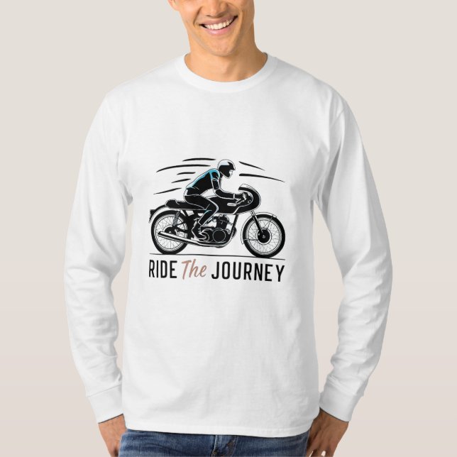 Fahrt auf die Reise - Design des stilvollen Bike-L T-Shirt (Vorderseite)
