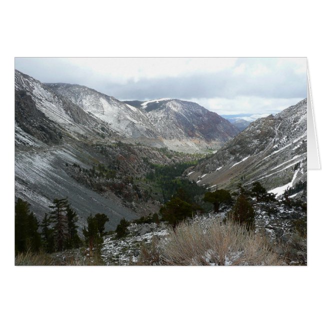 Fahrt durch die schneebedeckten Berge der Sierra N (Vorderseite (Horizontal))