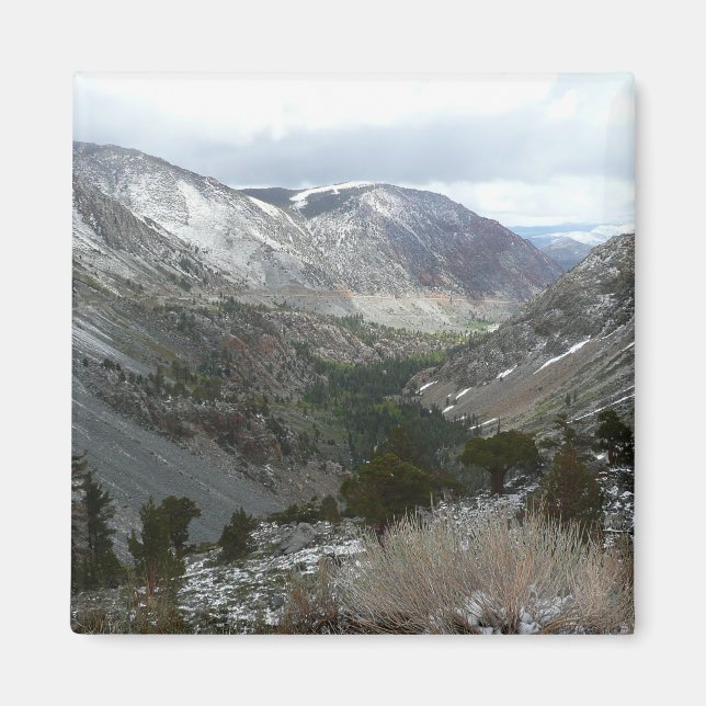 Fahrt durch die schneebedeckten Berge der Sierra N Magnet (Vorne)