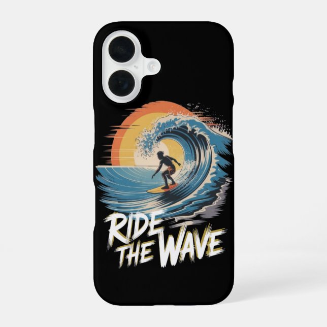 Fahrt durch die Wave iPhone 16 Hülle (Rückseite)