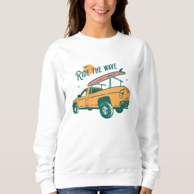 Fahrt durch die Wave Sweatshirt (Vorderseite)
