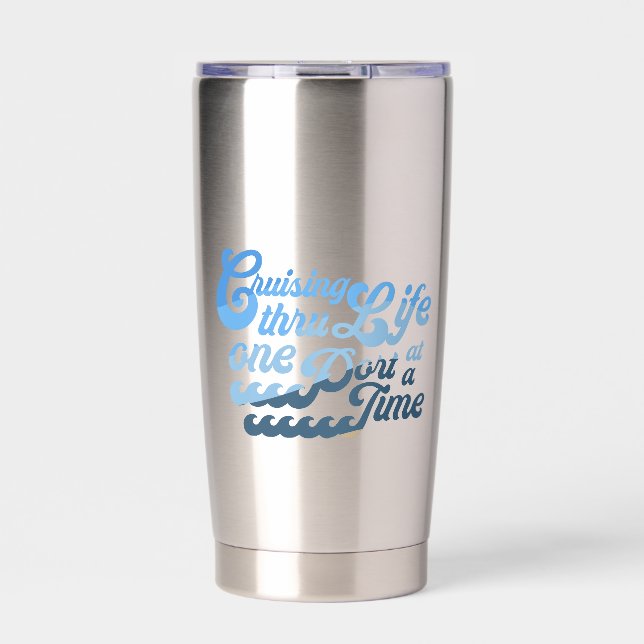 Fahrt durch Life One Port zu einer Zeit Thermobecher (Vorderseite)