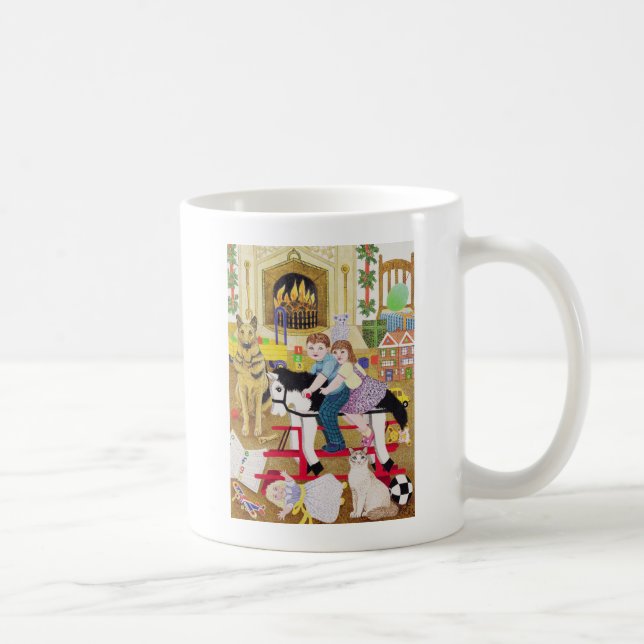 Fahrt-ein-Hahn-Pferd Tasse (Rechts)