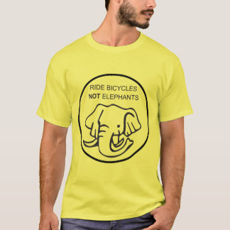 Fahrt fährt nicht Elefanten rad T-Shirt