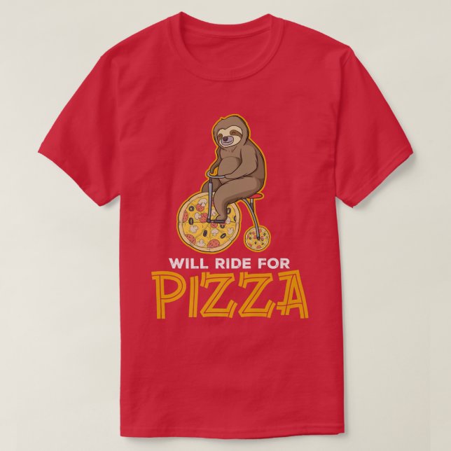 Fahrt für Pizza Premium 36085977 T-Shirt (Design vorne)
