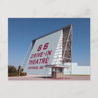 Fahrt im Theater, Route 66, Carthage, Missouri Postkarte