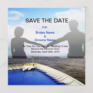 Fahrt Liebe l Kreuzfahrtschiff/Hochzeit in Urlaubs Save The Date