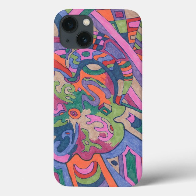 Fahrt mit dem Groovy Rainbow, abstrakt Case-Mate iPhone Hülle (Rückseite)