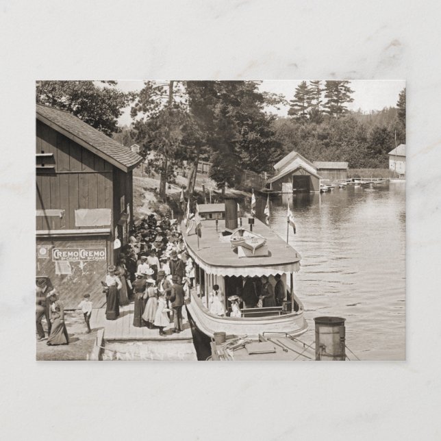 Fahrt mit dem indischen Fluss Michigan Postkarte (Vorderseite)