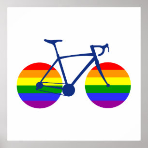 Fahrt mit dem Pride Bike Poster
