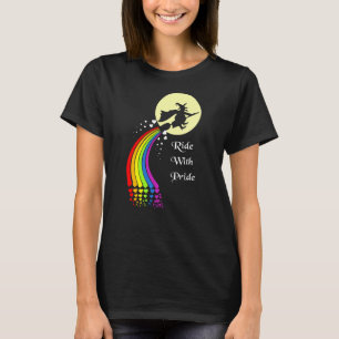 Fahrt mit dem stolzen LGBT Halloween 1 T-Shirt