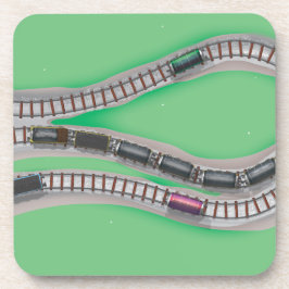 Fahrt mit dem Zug Getränkeuntersetzer