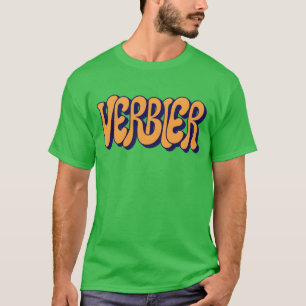 Fahrt mit den legendären Pisten von Verbier T-Shirt