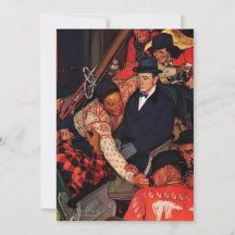 Fahrt mit der Skipiste - Norman Rockwell