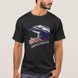 Fahrt mit Freude: Helm-On-Glück T-Shirt