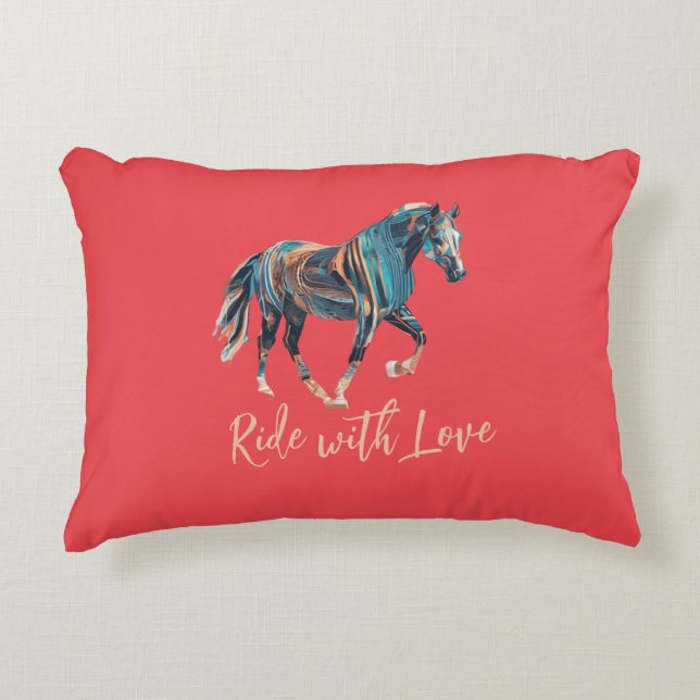 Fahrt mit Liebe Akzent Kissen (Vorderseite)