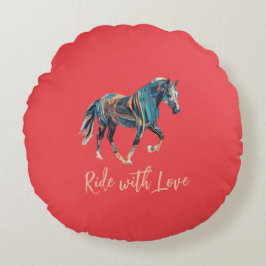 Fahrt mit Liebe Rundkissen Rundes Kissen