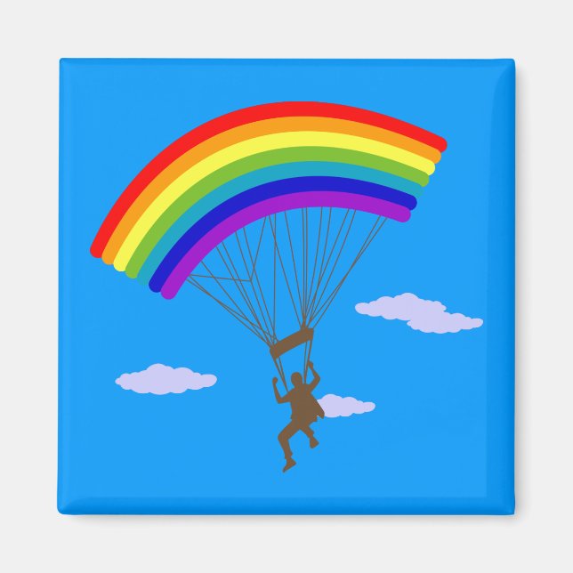 Fahrt mit Regenbogen-Magnet Magnet (Vorne)