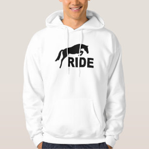 FAHRT mit springendem Pferd (Schwarzes) Hoodie