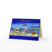 Fahrt mit Tandem Fahrrad Zuhause