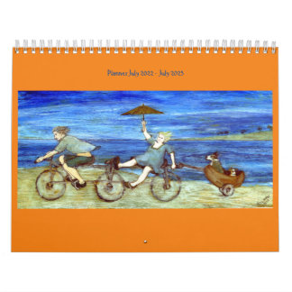 Fahrt mit Tandem-Fahrradplaner Kalender