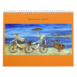 Fahrt mit Tandem-Fahrradplaner Kalender