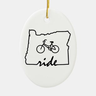 Fahrt Oregon (Radfahren) Keramikornament