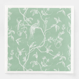 Fahrt zum Schloss Peacock Green2 Serviette