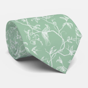 Fahrt zum Schloss Peacock Green Toile Krawatte