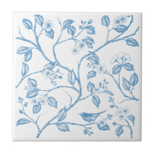 Fahrt zum Schloss Warbler Blue Keramik Tile Fliese