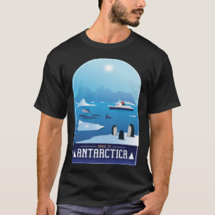 Fahrt zur Antarktis Pinguine Kreuzfahrtschiff Eisb T-Shirt