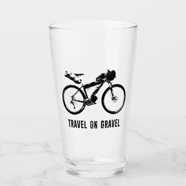Fahrten mit dem Kies-Fahrrad Glas (Vorderseite)