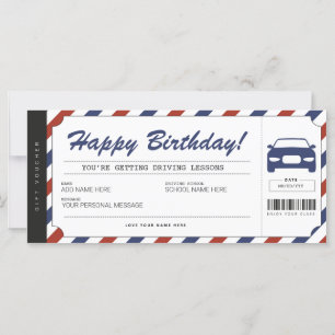 Fahrunterricht Geschenkgutschein