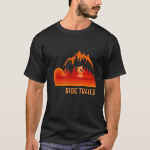 Fahrwege Einzelrad Retro Vintag Einradantrieb T-Shirt