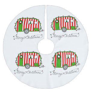 **FAHRZEUG MIT FREIZEITRAUM** BAUMÄDCHEN POLYESTER WEIHNACHTSBAUMDECKE