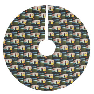 **FAHRZEUG MIT REZEPTION** POLYESTER WEIHNACHTSBAUMDECKE