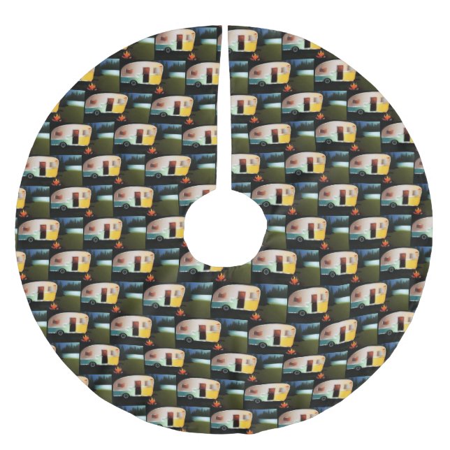 **FAHRZEUG MIT REZEPTION** POLYESTER WEIHNACHTSBAUMDECKE (Vorderseite)