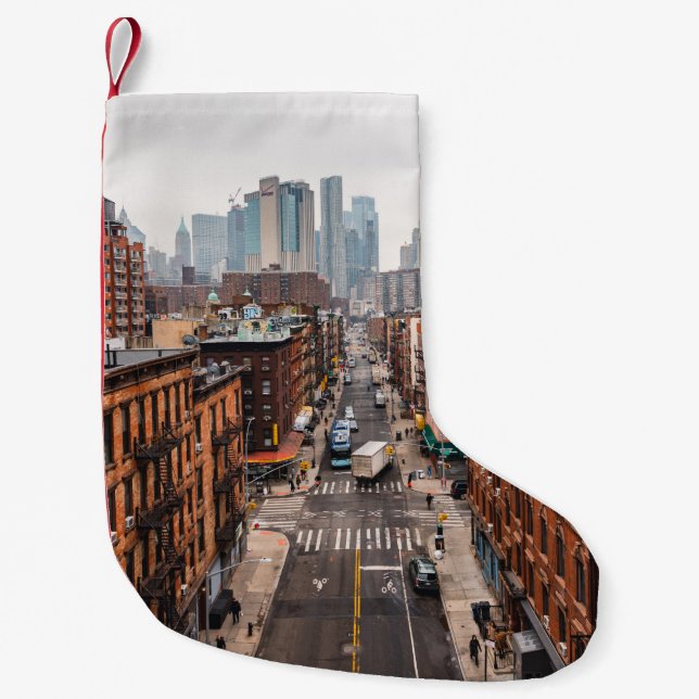 FAHRZEUGE AUF DER STRASSE ZWISCHEN HOCHRANGIGEN GE KLEINER WEIHNACHTSSTRUMPF (Vorderseite)