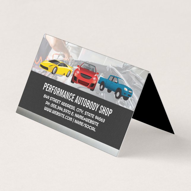 Fahrzeuge | Mechanische Dienste Visitenkarten (Vorderseite)