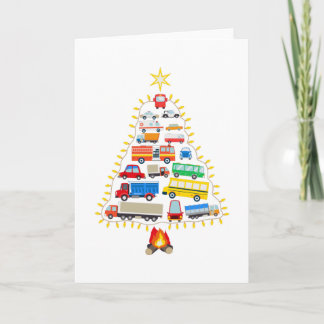 Fahrzeuge Weihnachtsbaumgeschenk, Fahrzeugkostüme Karte