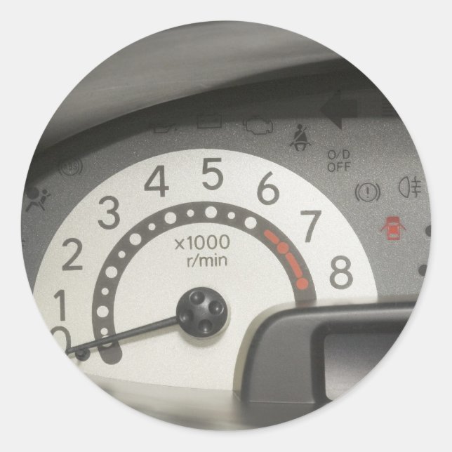 Fahrzeugübersicht Runder Aufkleber (Vorderseite)