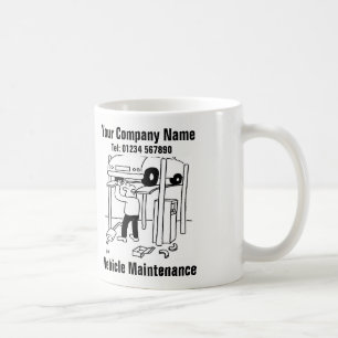 Fahrzeugwartung Funny Garage Kaffeetasse
