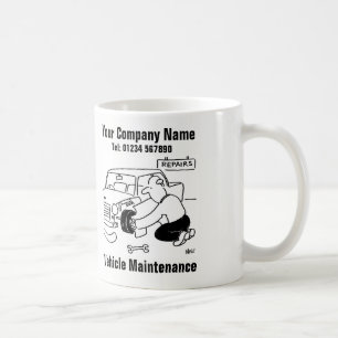 Fahrzeugwartung Kaffeetasse