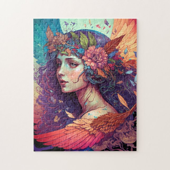 Faiful Fairy Angel Wings Fantasy Art Puzzle (Vertikal)