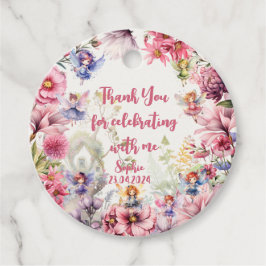 Faigarden Aquarell Kindergeburtstag Vielen Dank Geschenkanhänger