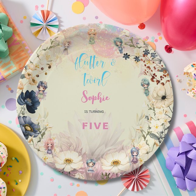 Faigarden Fantasy Blumenzauber Kindergeburtstag Pappteller (Von Creator hochgeladen)