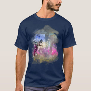 Faillampen Aquarellfarben-Ästhetische Wald Pilze T-Shirt