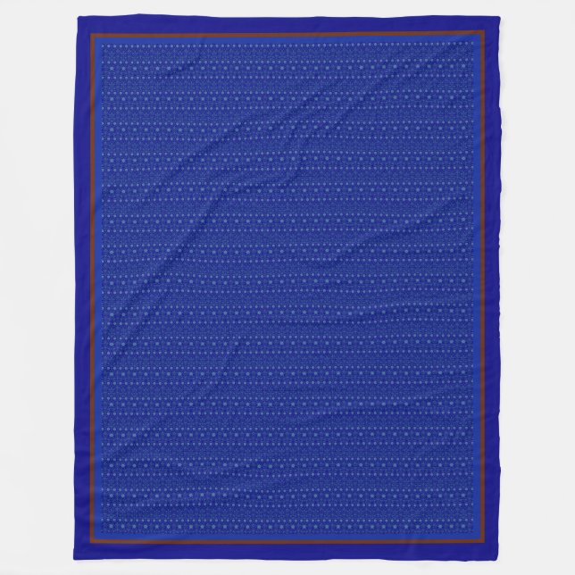 Faint Filigree über Cobalt Blue Fleecedecke (Vorderseite)