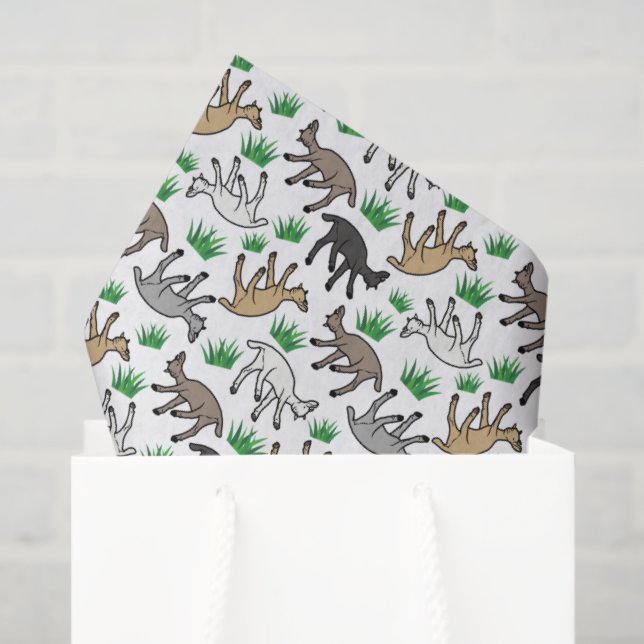 Fainting Goats Tissue Paper Seidenpapier (Geschenk Tasche)